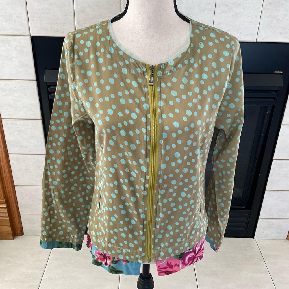 Little Journeys Chicago Full Front Zip Top/Jacket, Women’s Sz S